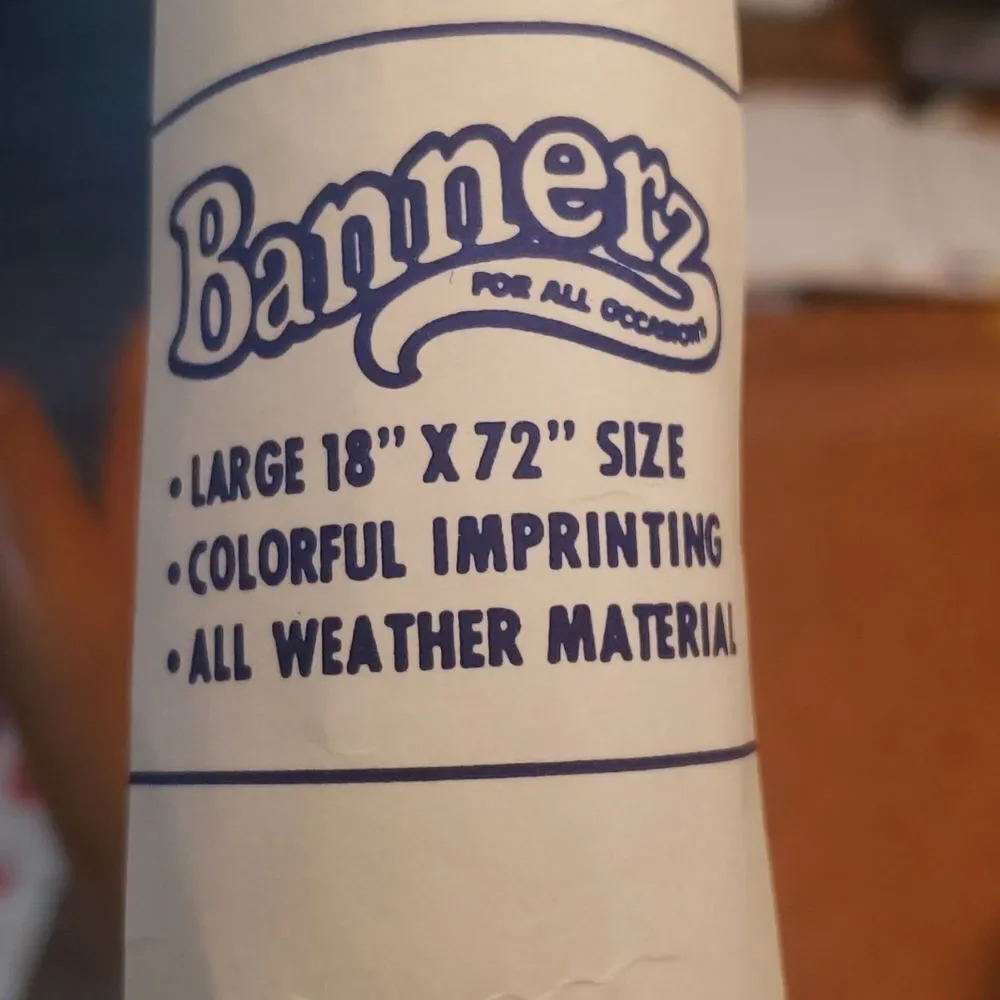 Bannerz vinyl all weather engagement banner NWT